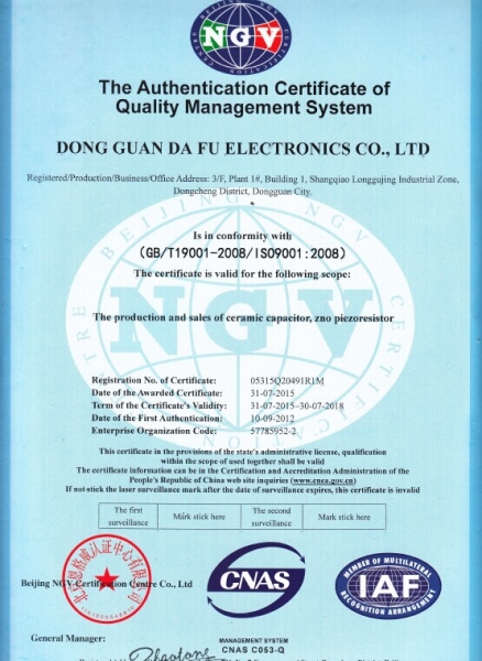 ISO9001:2008 質(zhì)量管理體系